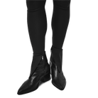 Classic leggings in black fabric featuring Eighteen Eighty-Six logo patch sewn at Elastic waistband. Open at ankle cuffs.