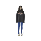Classic leggings in blue fabric featuring Eighteen Eighty-Six logo patch sewn at Elastic waistband. Open at ankle cuffs.