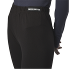 Classic leggings in coffee brown fabric featuring Eighteen Eighty-Six logo patch sewn at Elastic waistband. Open at ankle cuffs.