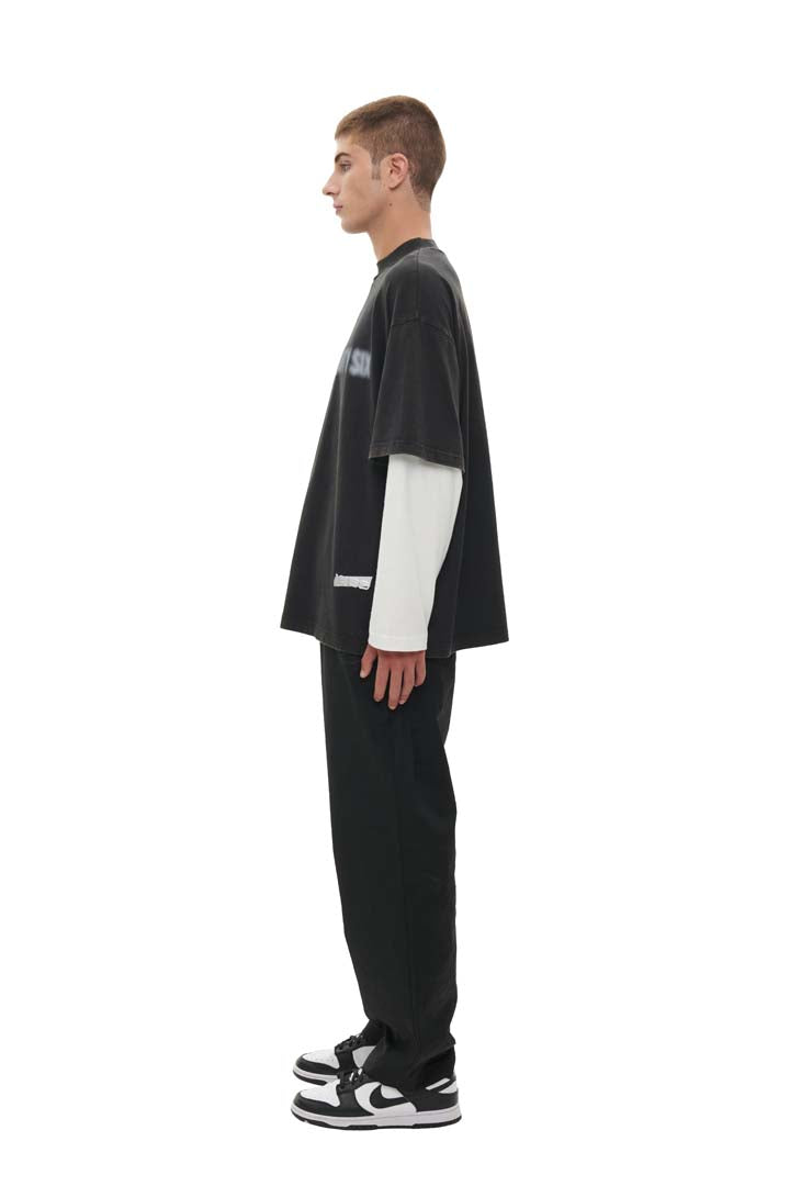 DOUBLE T- SHIRT - BLACK