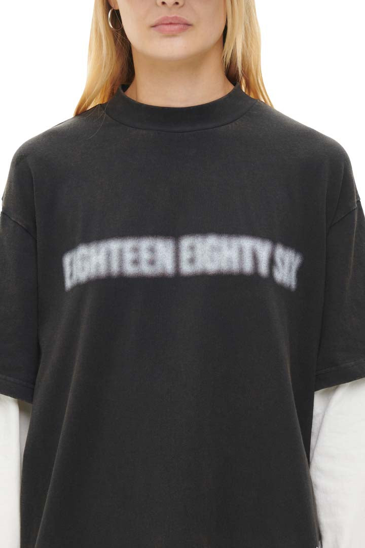 DOUBLE T- SHIRT - BLACK