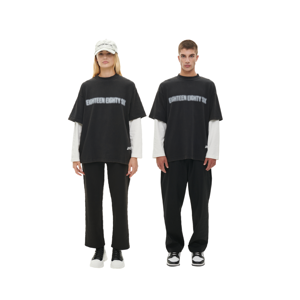 DOUBLE T- SHIRT - BLACK
